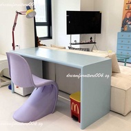 Pure solid wood dopamine alternative computer desk, vintage writing desk, makeup and reception offic