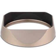 Haoge หมวกแว่นกันแดดทรงสี่เหลี่ยมโลหะสำหรับ Leica Q3 Q3-43อุปกรณ์เสริมกล้อง LH-LQ343AC ทองแดงโบราณ