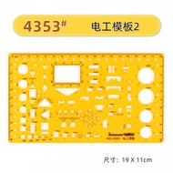 Golden Monkey Electrician Template 4353 Electrician Ruler Drawing Template Circuit Template Nut Inte
