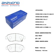 Akebono Front Brake Pad Honda City GM2 GM6 TMO GE8 GK5 ( Made In Japan )