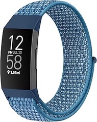 AVOD Nylon Watch Bands Compatible with Fitbit Charge 4/Charge 3/SE, Soft Replacement Wristband Breathable Sport Strap with Band for Women Men