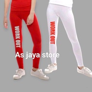 legging panjang olahraga senam/legging panjang merah putih/legging panjang olahraga senam fitness zu