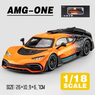 LEO 1:18 Mercedes AMG ONE Supercar Diecast โมเดล รถอัลลอยด์รถยนต์ของเล่นคอลเลกชันของขวัญสําหรับเด็กช