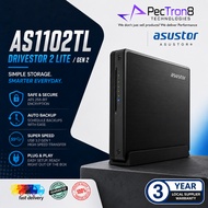 ASUSTOR AS1102TL Drivestor 2 Lite Gen 2 2-Bay NAS Storage Enclosure, 1.7GHz Quad-Core, 1GB DDR4, 1Gb