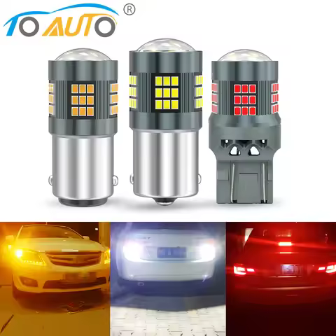 1PCS 1156 BA15S P21W Led Light Canbus 2016 SMD BAU15S PY21W 7440 W21W WY21W T20 7443 W21 Reversing L
