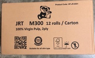HOLLA Jumbo Roll Toilet Paper, JRT M300, 12 rolls/carton