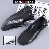 ⭐Baru⭐ [kaki.s online] Unisex Kasut Hitam Putih Sport Shoe Black White Lelaki Perempuan Budget DF