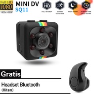 (Gratis Headset Bluetooth S530) Kamera Mini SQ11 MINI DV 1080 P HD IP Kamera Olahraga Mini DV Camcor