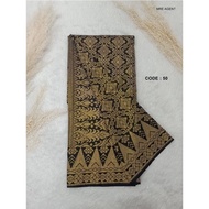 SAMPIN SONGKET HITAM BENANG EMAS  EXCLUSIVE