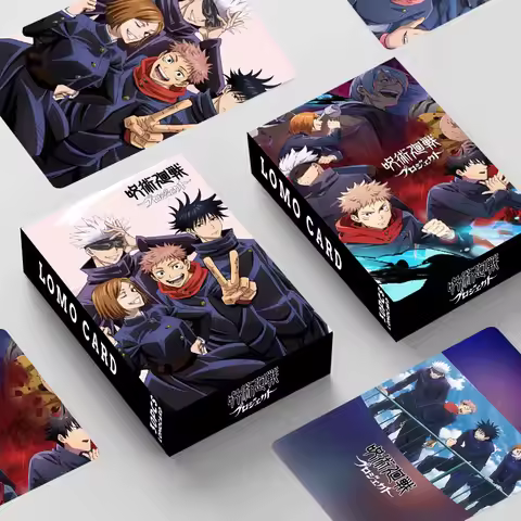 30 Pcs Commemorative Card Jujutsu Kaisen Gojou Satoru Inumaki Toge Anime Cosplay Animation LOMO Card