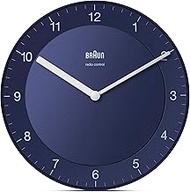 Braun BC06BL-DCF Classic Radio Wall Clock Central European Time Zone (MEZ/GMT+1) with Quiet Movement
