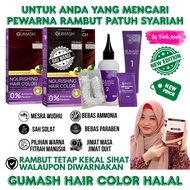 Pewarna Rambut Sah Solat Halal GUMASH Hair Color Patuh Syariah Tutup Uban Bebas Ammonia Paraben