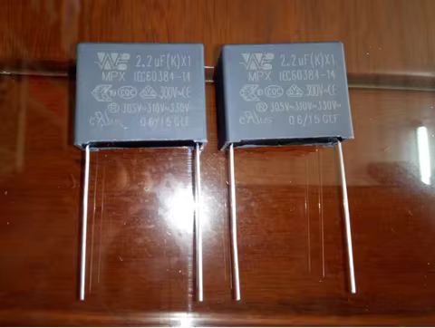 10PCS/MKP 300V 305V 310V 330V 2.2UF 225K X1 safety film capacitor 27.5MM