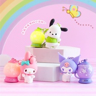Cartoon Sanrio Glowing Shining Planet Pendant Pacha Dog Keychain Kuromi Keychain