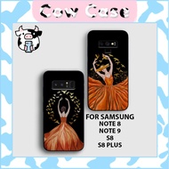 [New] Samsung Note 9 / Note 8 / S8 / S8 Plus Case With Nordic Style Girl, galaxy-Cow Case