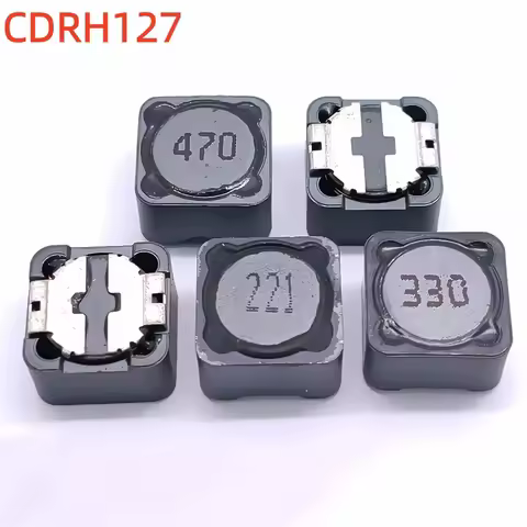 10PCS CDHR127-33UH 47UH 68UH 100UH 1MH 3.3MH 3A Shielded Inductor Patch Power Inductor