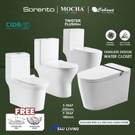 [ Maximum 1 unit per order ] SORENTO CABANA One Piece WC Toilet bowl Jamban Tandas S-Trap Washdown r