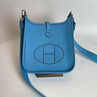 HERMES Z刻 水藍色 EVELYNE TPM