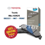 Original Bendix DB2221MKT Front Brake Pad - Toyota Hilux KUN26