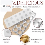 Ravioli Maker Press Mold Potsticker Meat Dumpling Maker , Ravioli Stamp Pasta Making Kit Pasta Makin