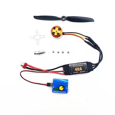 Brushless Motor A2212 1400KV 2200KV 30A 40A ESC 6040 8060 Propeller for RC Fixed Wing Helicopte Viol