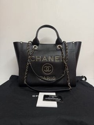 Chanel deauville tote flap bag 沙灘包 chanel tote