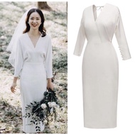 ROM marriage registration dress (with white heels)