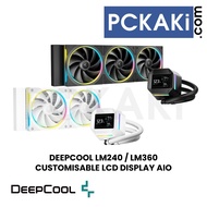 DEEPCOOL LM240 / LM360 ARGB CUSTOMISABLE LCD AIO LIQUID COOLER