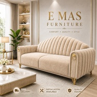 SOFA  （2026B） New Murah Sofa Modern LIVING ROOM （HOT ITEM） Modern Sofa Set  Living Room Sofa Furnitu