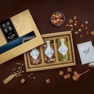 金盒 謝謝情比金堅禮盒 (原味綜合五堅果,核桃,南瓜子)(附提袋)