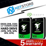 SEAGATE EXOS (X18, X20) 3.5” 7200RPM 256MB HARD DRIVE (10TB, 12TB, 16TB, 18TB, 20TB)