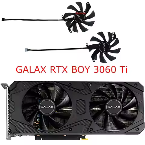Video Card Fan,Graphics Cooler,2Pcs/Set,T129215SU,FY09015M12LPA,For GALAX RTX 3060 Ti Snapdragon FG,