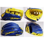 美津濃 Mizuno STARIA 外野手用 硬式手套 棒球 壘球 - 1ATGH70517萊姆黃x寶藍