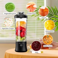 【SG】600ML Portable Blender USB Rechargeable Fruit Blender Personal Juice Blender Electric Blender