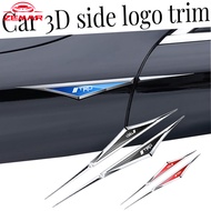 2Pcs Toyota TRD Car Body Metal Sticker Side Emblem Non-destructive Installation Metal Plate For Toyo
