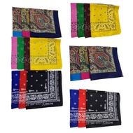 SCARF HANDKERCHIEF/KEY HEADBAND 52cm x 52cm 100% COTTON