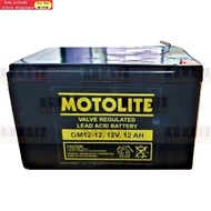 fast shipping Motolite Battery 12V 12Ah OM12-12 12 Volts 12 Ampere Rechargeable E-Bike Wheelchair E