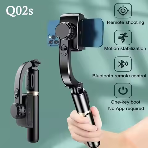 Q02S Bluetooth Wireless Selfie Stick 145cm Mini Tripod Extendable Monopod with fill light Remote shu