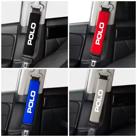 Car Seat Belt Shoulder Cover Breathable Protection Safety SeatBelt Pad For Volkswagen VW Polo 6R 6N 