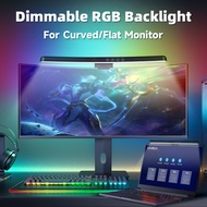 Dimmable Monitor Light Bar RGB Flat/Curved Monitor Lamp 5 Colors Computer Laptop Screen Bar Light US