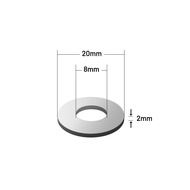 [1PCS] M8 Washer 2mm Thickness Flat Plain Gaskets for Samsung TV Wall Mount Bracket