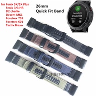 Garmin 5X Plus Mk1 replacement strap fenix3 hr 5X D2 Charlie quick release nylon strap