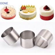 OONE Cake Ring Mold Stainless Steel Pastry Mousse Cake 5/6/8/10CM Round Shape Circle Kitchen Gadgets