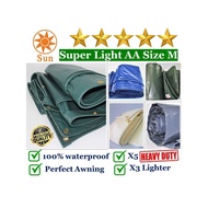 5 Stars Super Light AA Size M Heavy Duty Canvas Canopy Sidewall Extension Cover Awning PVC Tarpaulin