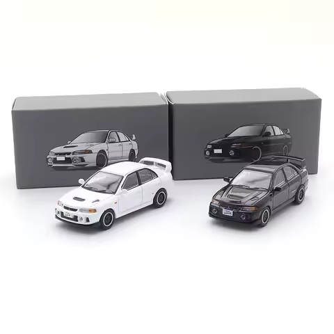JKM 1/64 MITSUBISHI Lancer EVO3 4 5 6 7 Alloy Diecast Automotive Model Ornaments Cas Toys Gift Decor