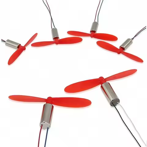 DIY 4 x DC 3.7V 50000RPM 716 Hollow Cup Coreless High-speed Motor with 4 x 55MM Propeller Cw CCW for