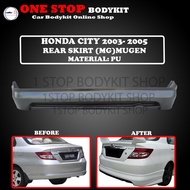 HONDA CITY 2003-2005 REAR SKIRT (MUGEN) POLYURETHANE (PU) SKIRT LIP BODYKIT