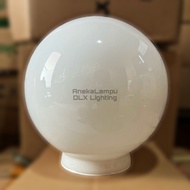 HANYA KACA DIAMETER 22 LAMPU TAMAN BULAT MINIMALIS PUTIH DLX LIGHTING