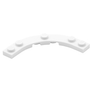 COOLPON|This Is LEGO Parts White Plate Round 5x5 Corner 1/4 Arc 80015