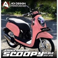 Decal Sticker Honda Scoopy Fi Lama Full Body CUSTOM - Stiker Variasi Scoopy Fi Old 2013 2014 2015 20